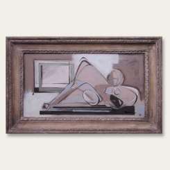 Reclining Figure in Antique Frame (B164)